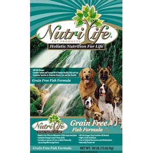 Nutri Life Grain Free Fish Dog Food nutri life, grain free, fish, Dry, dog food, dog